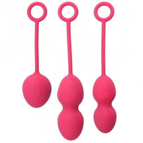 Nova Kit Kegel Bolas Rosa Intenso