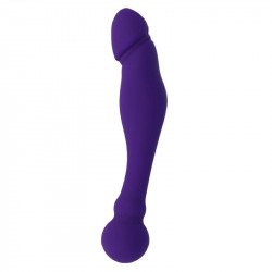 Silicone Rick Dual Double Stimulation Lilas