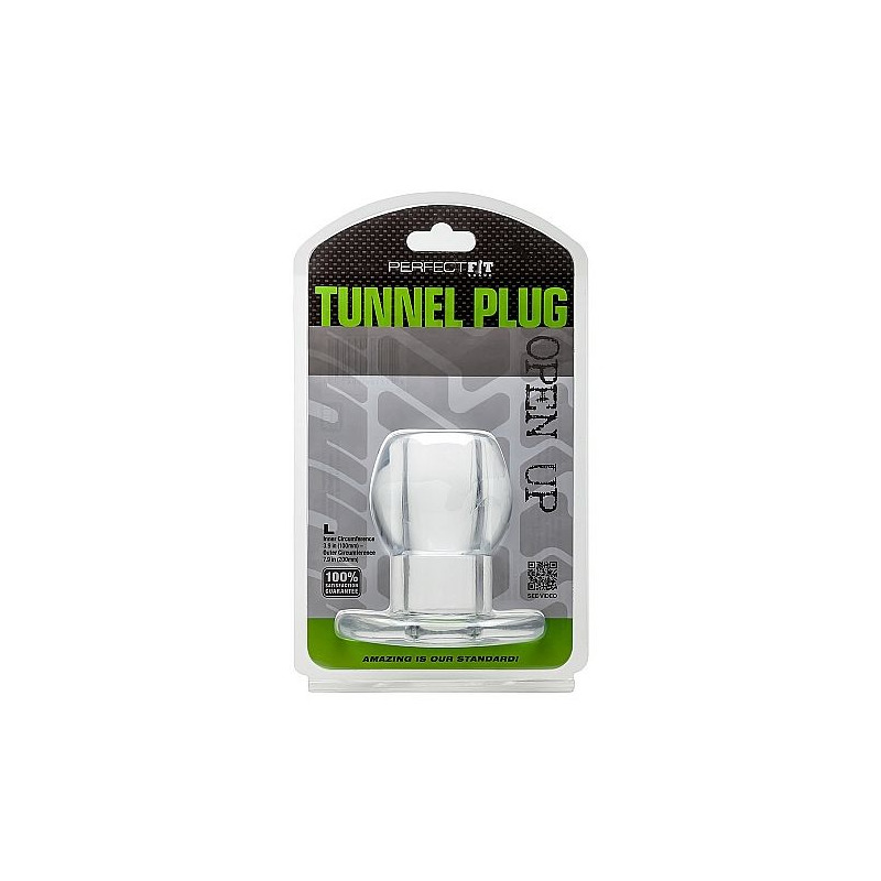Perfect Fit Plug Tunnel Silicona Transparente L