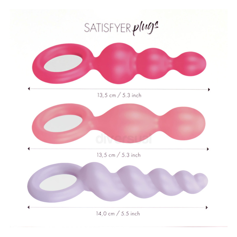 Kit Satisfyer Plugs Anales Colores