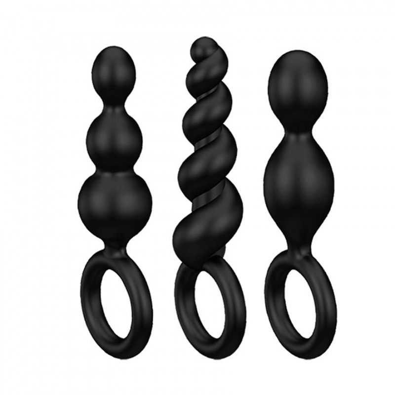 Kit Satisfyer Plugs Anales Negro