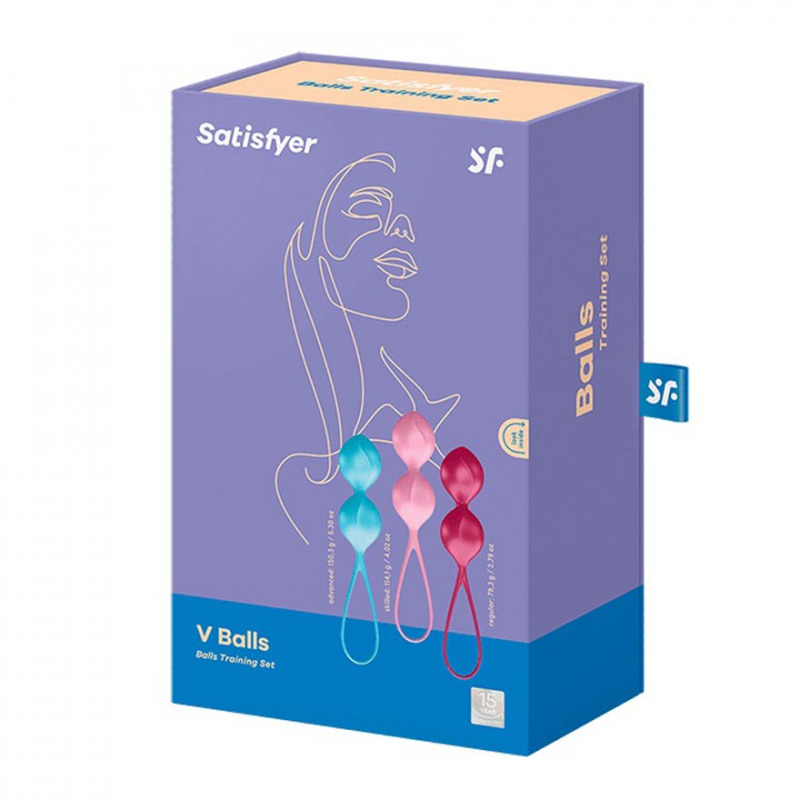 Pack 3 Bolas Kegel Satisfyer C02 Silicona