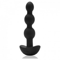 Triplet anal noir télécommande perles