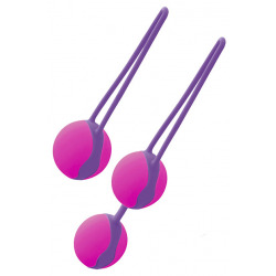 Bolas Set Love Balls 2 + 1 Morado Fucsia