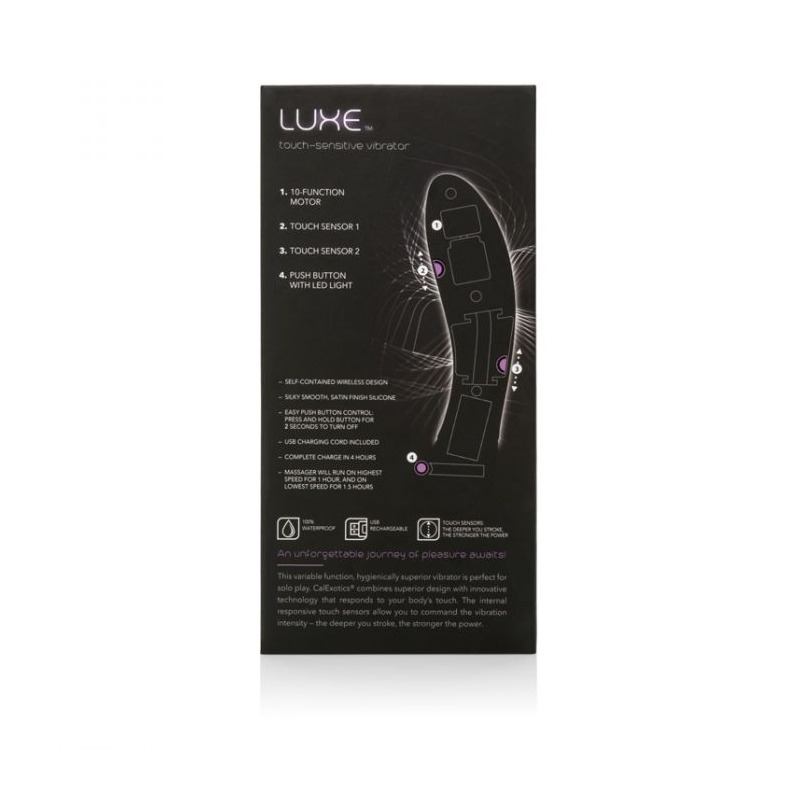Vibrador Touch Sensitive Luxe Morado 