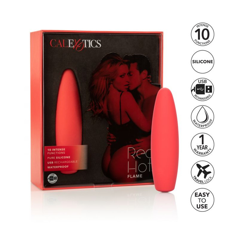 Vibrador Silicona Red Hot Flame