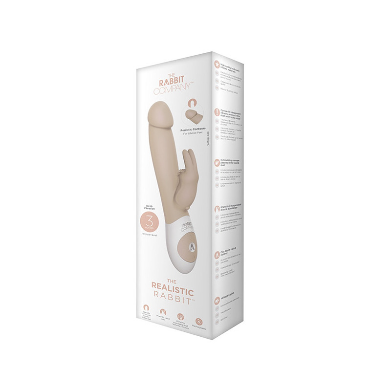 Realistic Rabbit Vibrador Crema