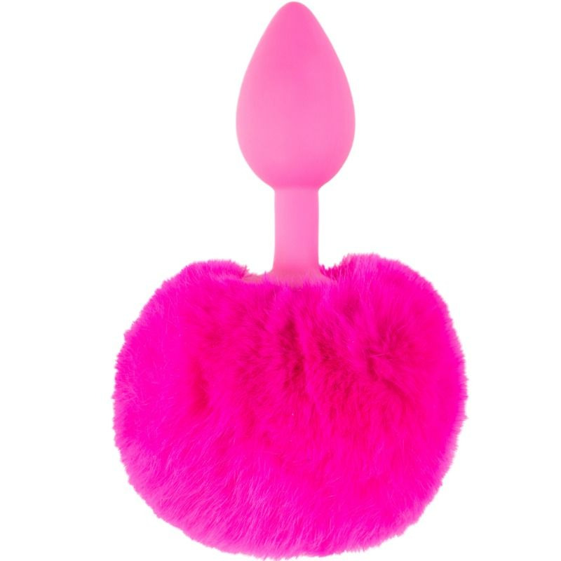 Cola Conejo Plug de Silicona Rosa