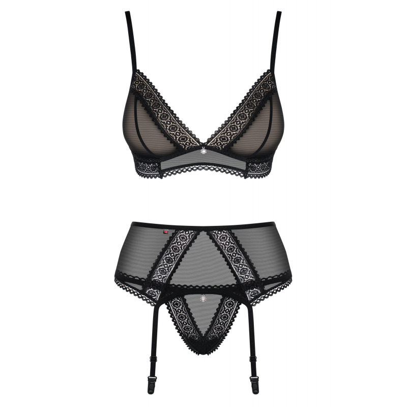 Conjunto 862-Seg-1 Set Tres Piezas Negro