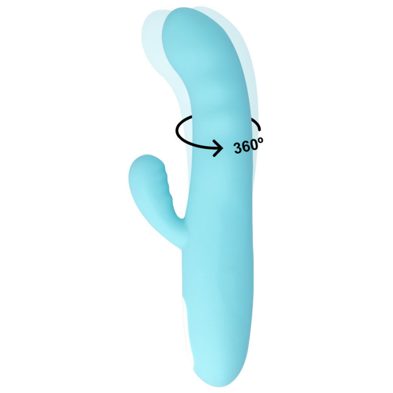 Eiffel Vibrador Rotador Azul Turquesa