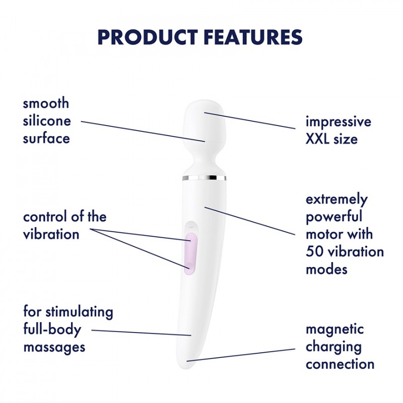 Satisfyer Wand-er Woman Blanco