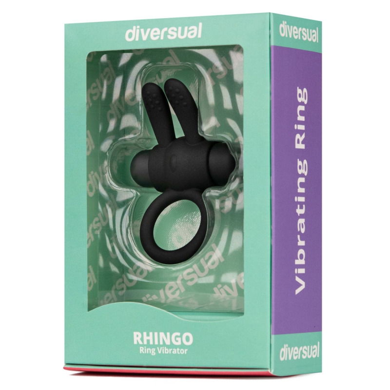 Rhingo Anillo Vibrador Negro