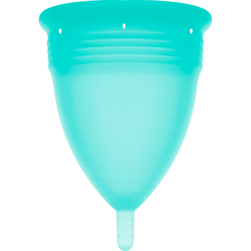 Copa Menstrual FDA Silicona Talla S Aquamarina