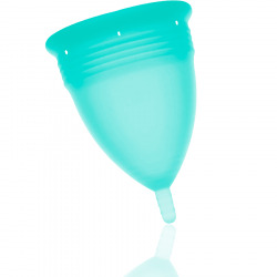 Coupe Menstruelle FDA Silicone Taille L Aquamarine