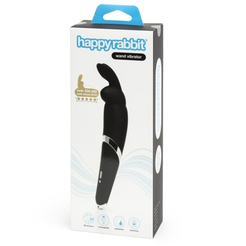 Happy Rabbit Wand Vibrator Negro