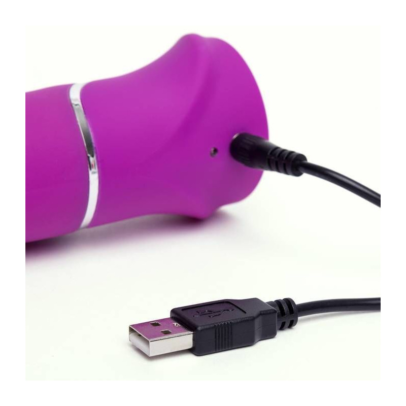 Happy Rabbit Vibrador con Bolas G-Spot Lila