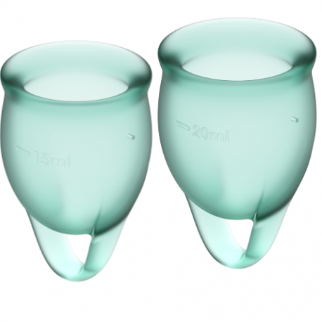 Feel Confident Copa Menstrual Verde Oscuro