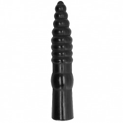 All Black Dildo Clásico 33 cm