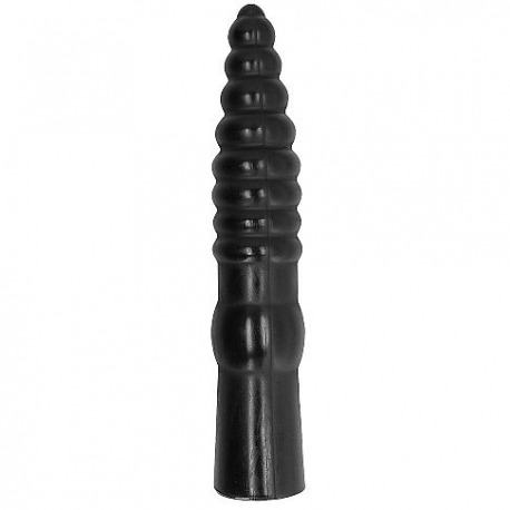 All Black Dildo Clásico 33 cm