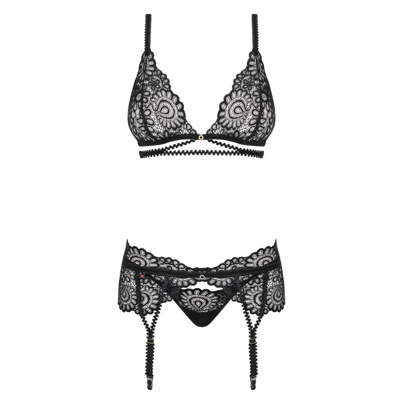 Mixty Set Tres Piezas Negro
