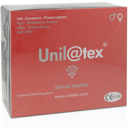Unilatex Fresa Preservativos 144 Uds