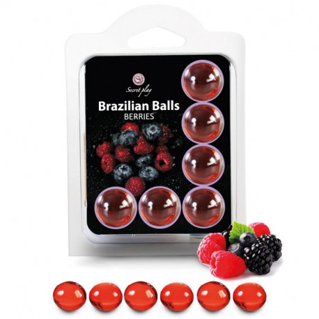 Set 6 Brazilian Balls Frutas del Bosque