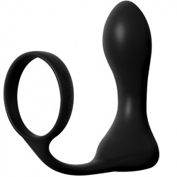 Plug Anal Vibrador con Anillo Ass-Gasm