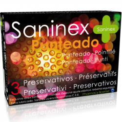Saninex Préservatifs pointillés 3 pcs