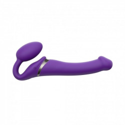 Strap-on-me Purple Double Vibrator Harness Taille L