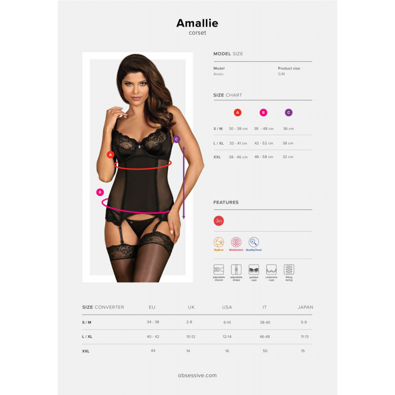 Corset Amallie Negro