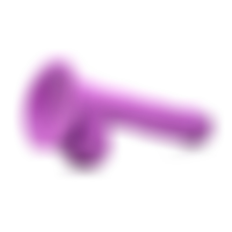 Dildo Realístico c/ Testículos 16,5 cm Morado