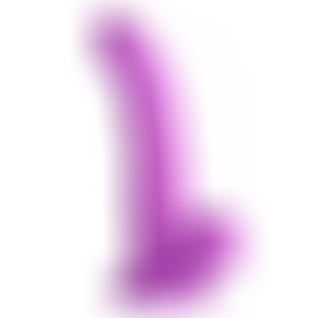 Dildo Realístico c/ Testículos 19 cm Morado