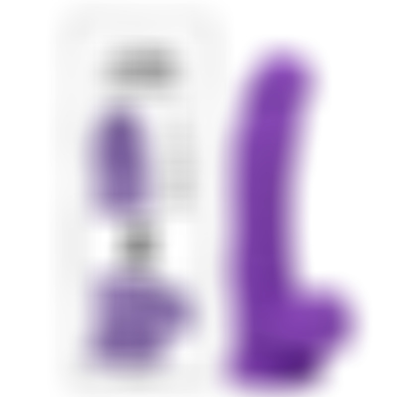 Dildo Realista Dual Layer 8 Púrpura