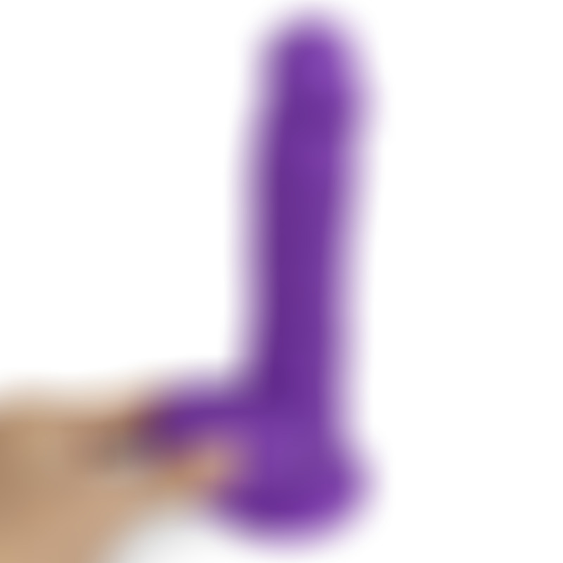 Dildo Realista Dual Layer 8 Púrpura