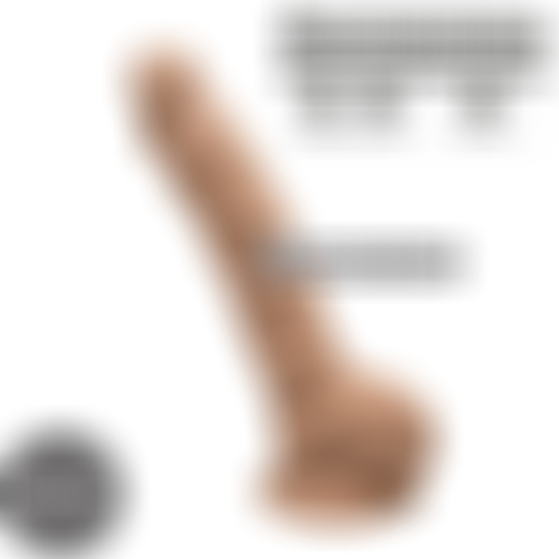 Dildo Modelo 1 Pene Realístico Caramelo 23 cm