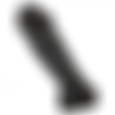 Pene con Testículos Negro 38 cm