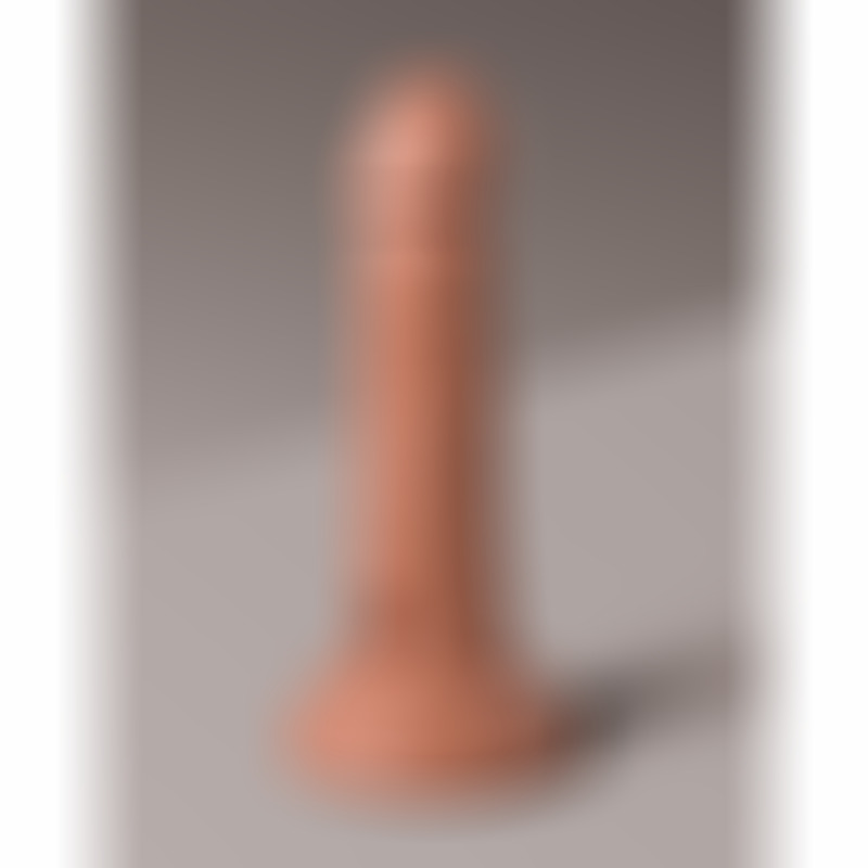 Dildo Realístico Vibrador 15.2 cm Caramelo