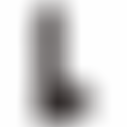 Dildo Fino con Testículos Thinz Negro 15,25 cm