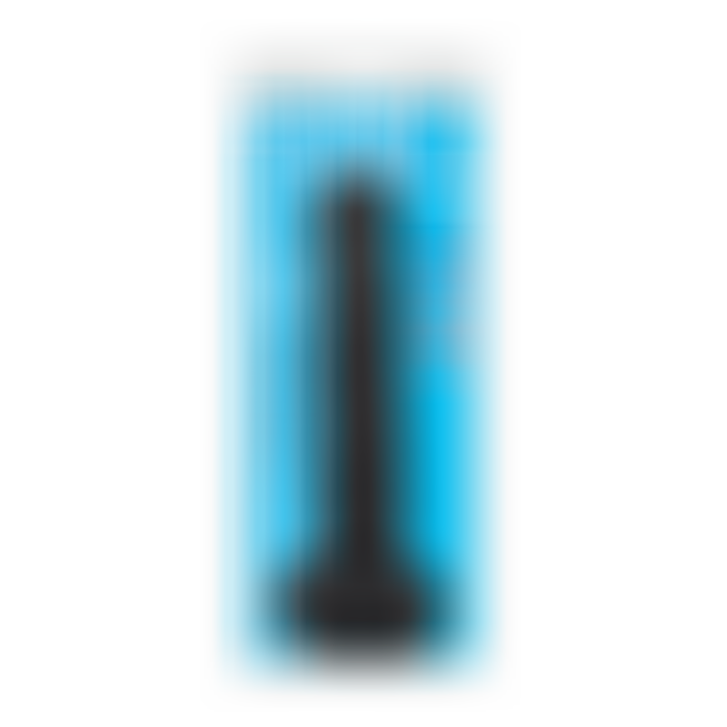 Dildo Fino con Testículos Thinz Negro 20,3 cm