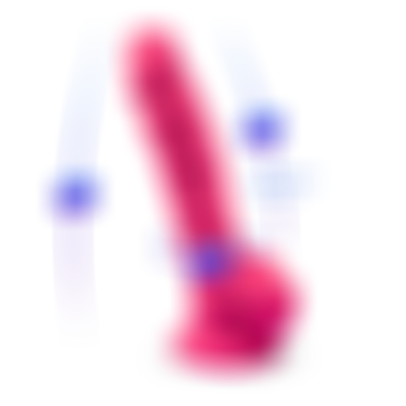 Pene Realístico Modelo 18 Rosa Vibración + Control Remoto