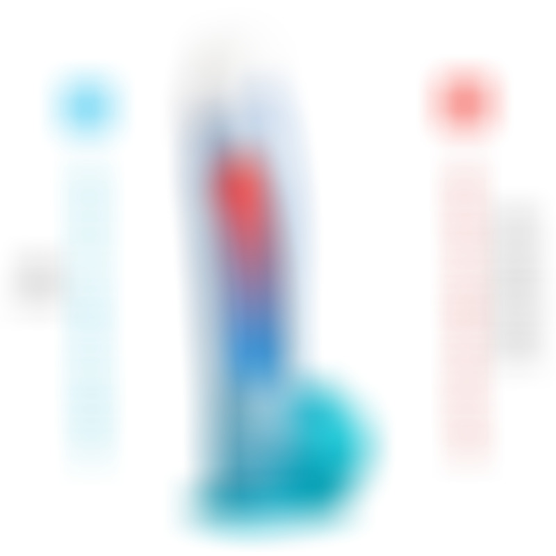 Angel Dildo Termo Reactivo Azul Celeste