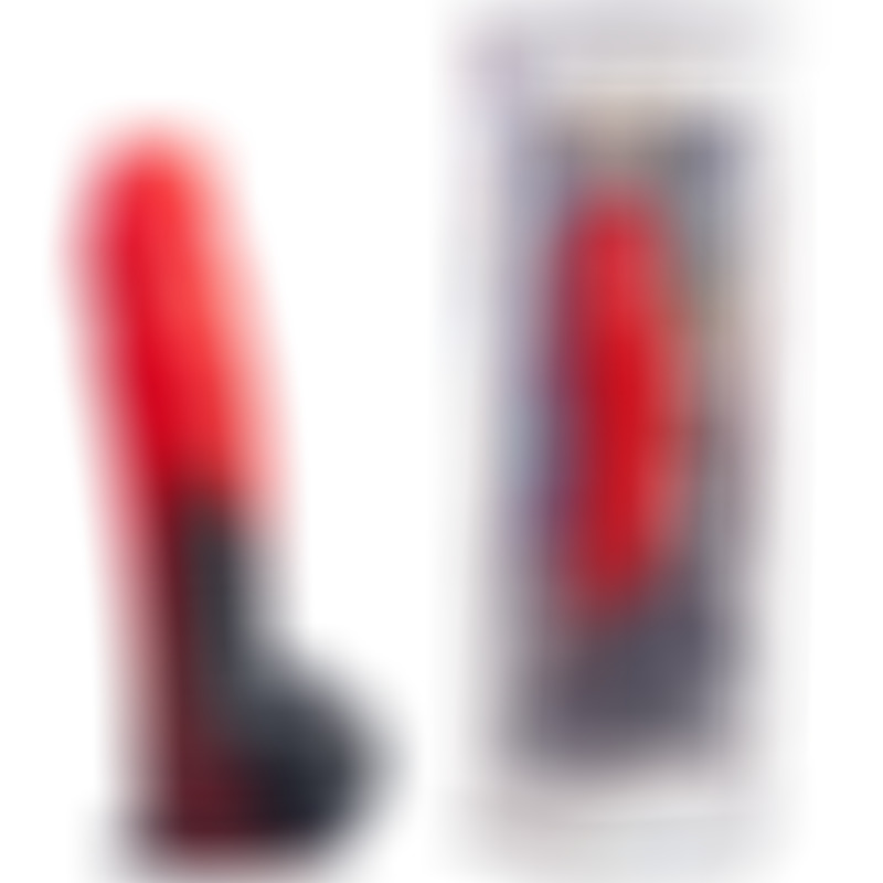 Devil Dildo Fantasy Termo Reactivo Rojo Negro