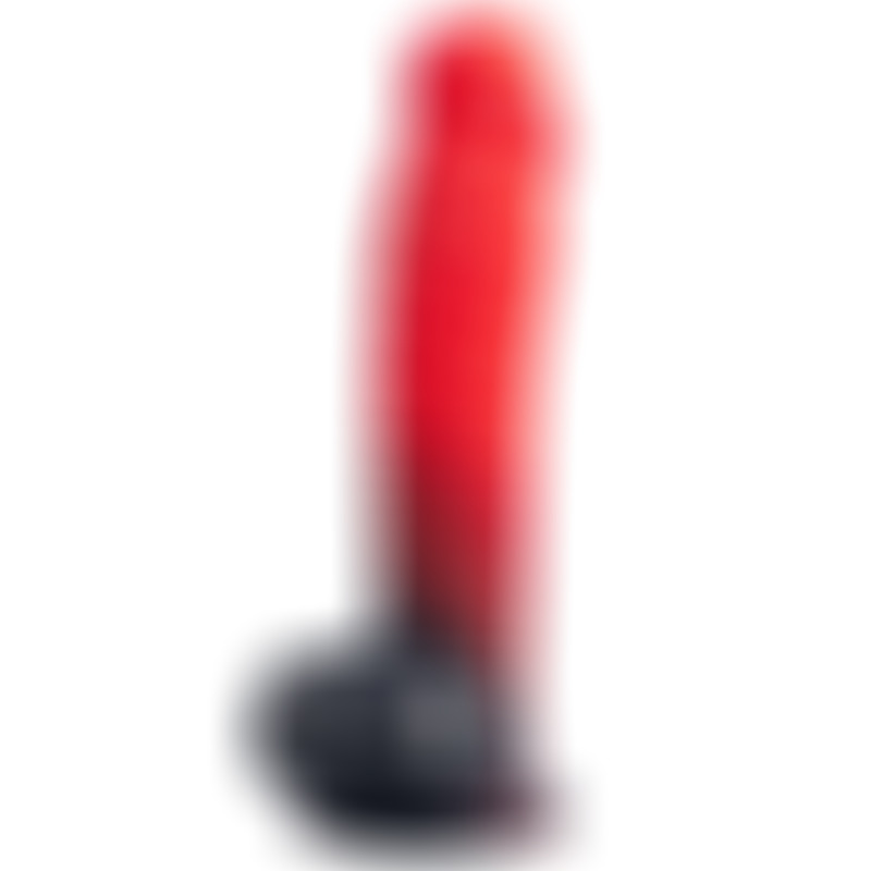 Devil Dildo Fantasy Termo Reactivo Rojo Negro