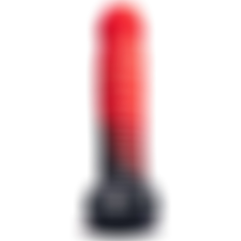 Devil Dildo Fantasy Termo Reactivo Rojo Negro