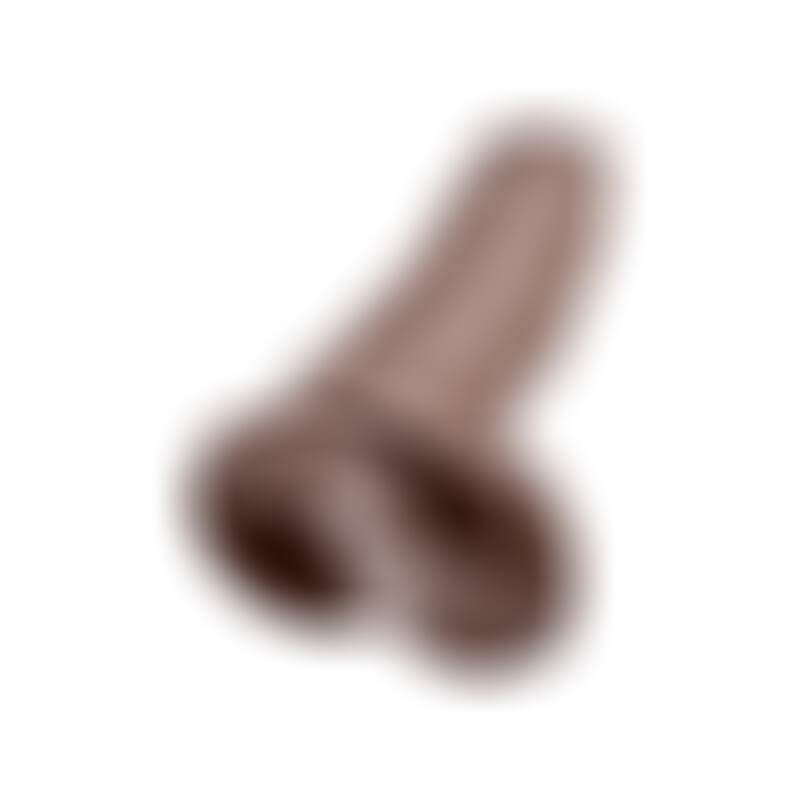 King Cock Pénis Réaliste Brun avec Testicules 30.5 cm