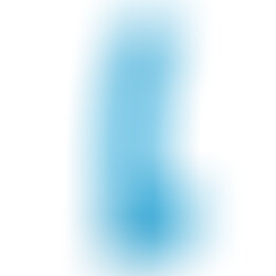 Gode Réaliste Dual Layer 8 Bleu