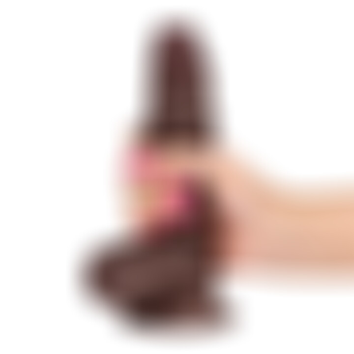 Slidy Gode Réaliste Dual Layer Rétractable 7 Marron
