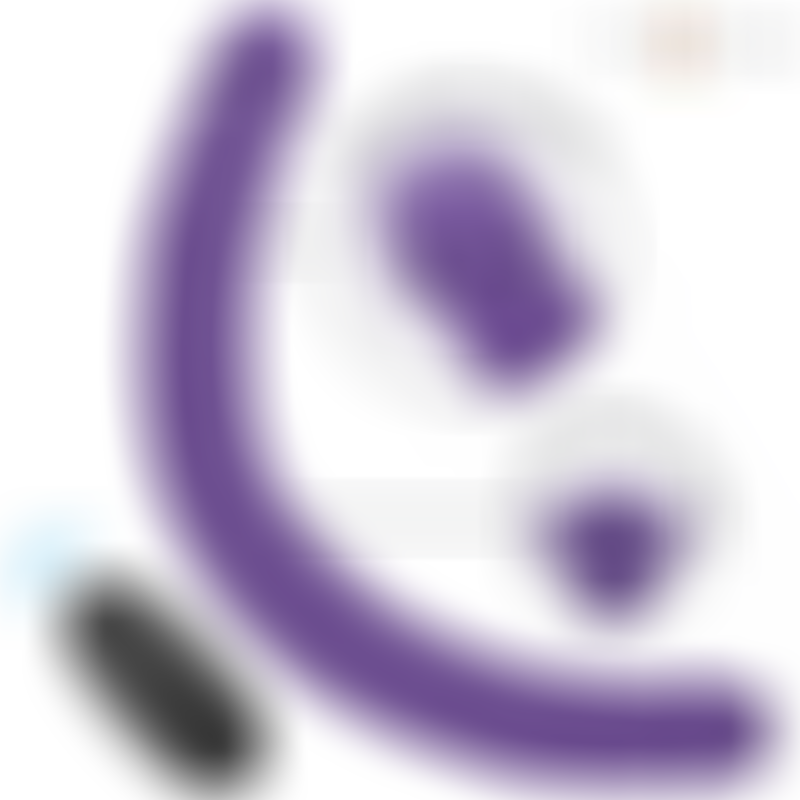 Gunter Dildo Doble Vibrador 40 cm Morado Control Remoto