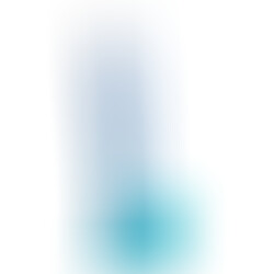 Godemiché Angel Fantasy thermoréactif bleu ciel